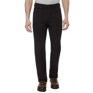 CAT Caterpillar Work Pants Mens 34x29 Fleece Lined Black Canvas Insulated. New